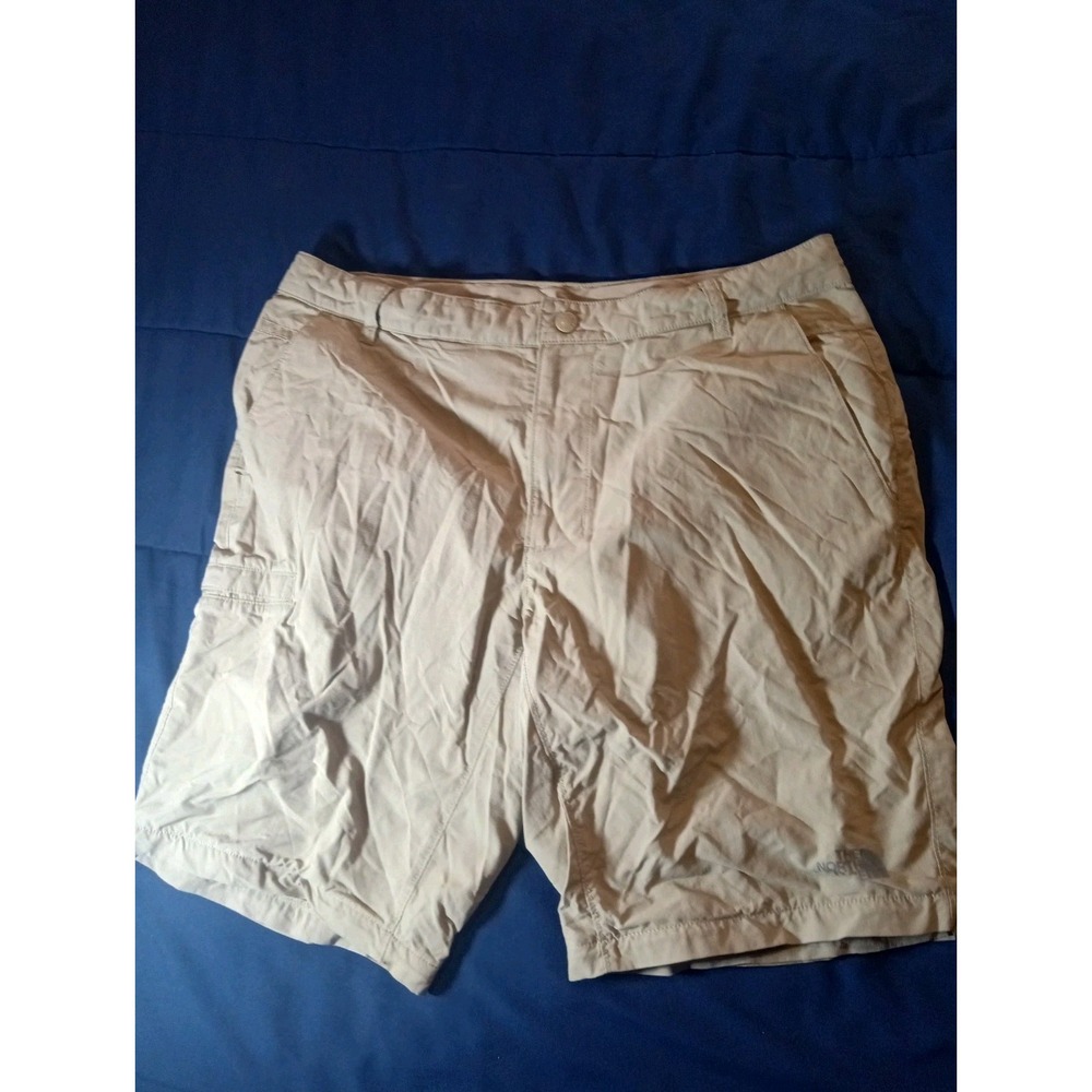 North Face Shorts Mens 38 Beige Hiking Outdoors Zip Convertible Pants Nylon